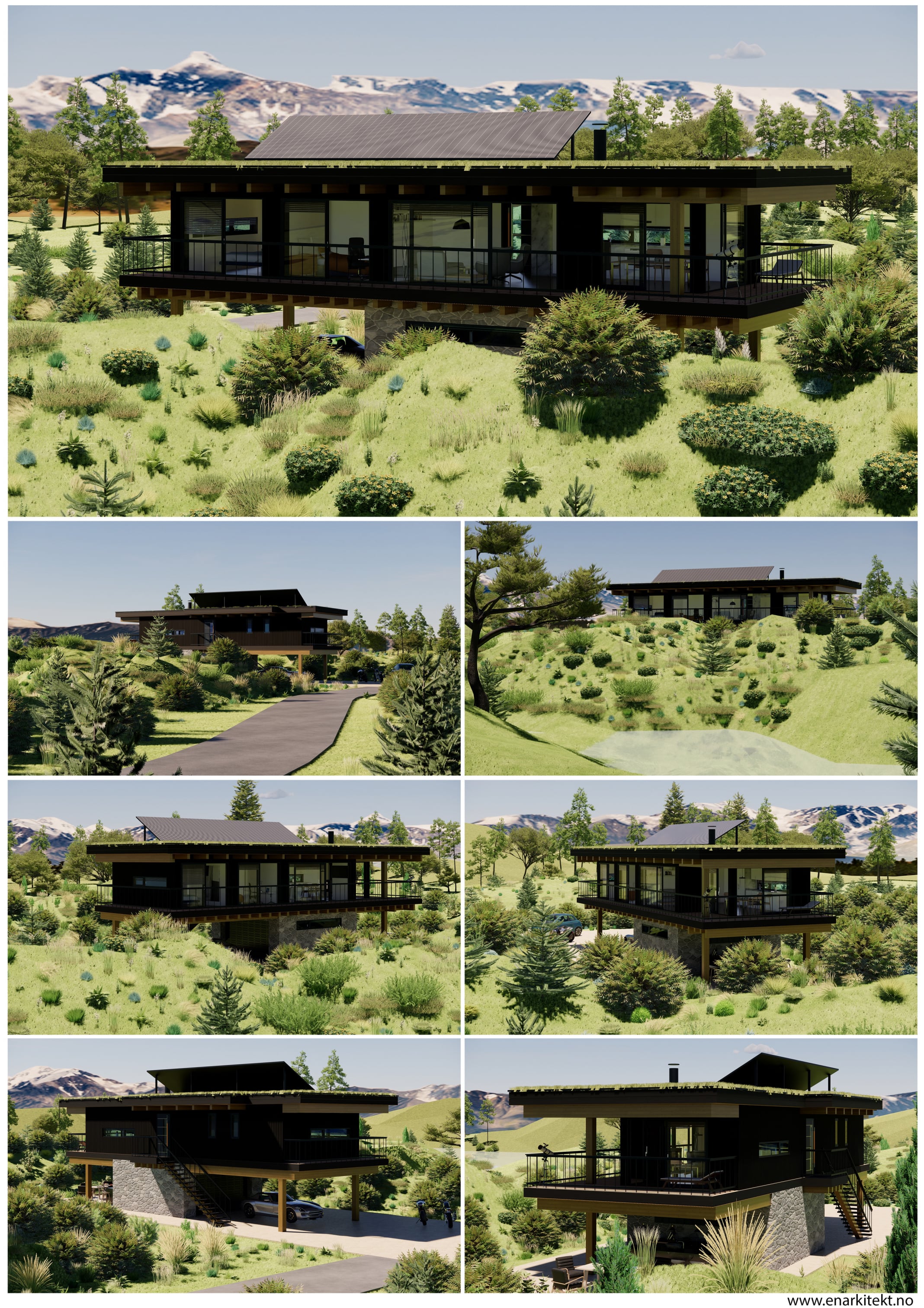 Recreational building in nature - Exterior day