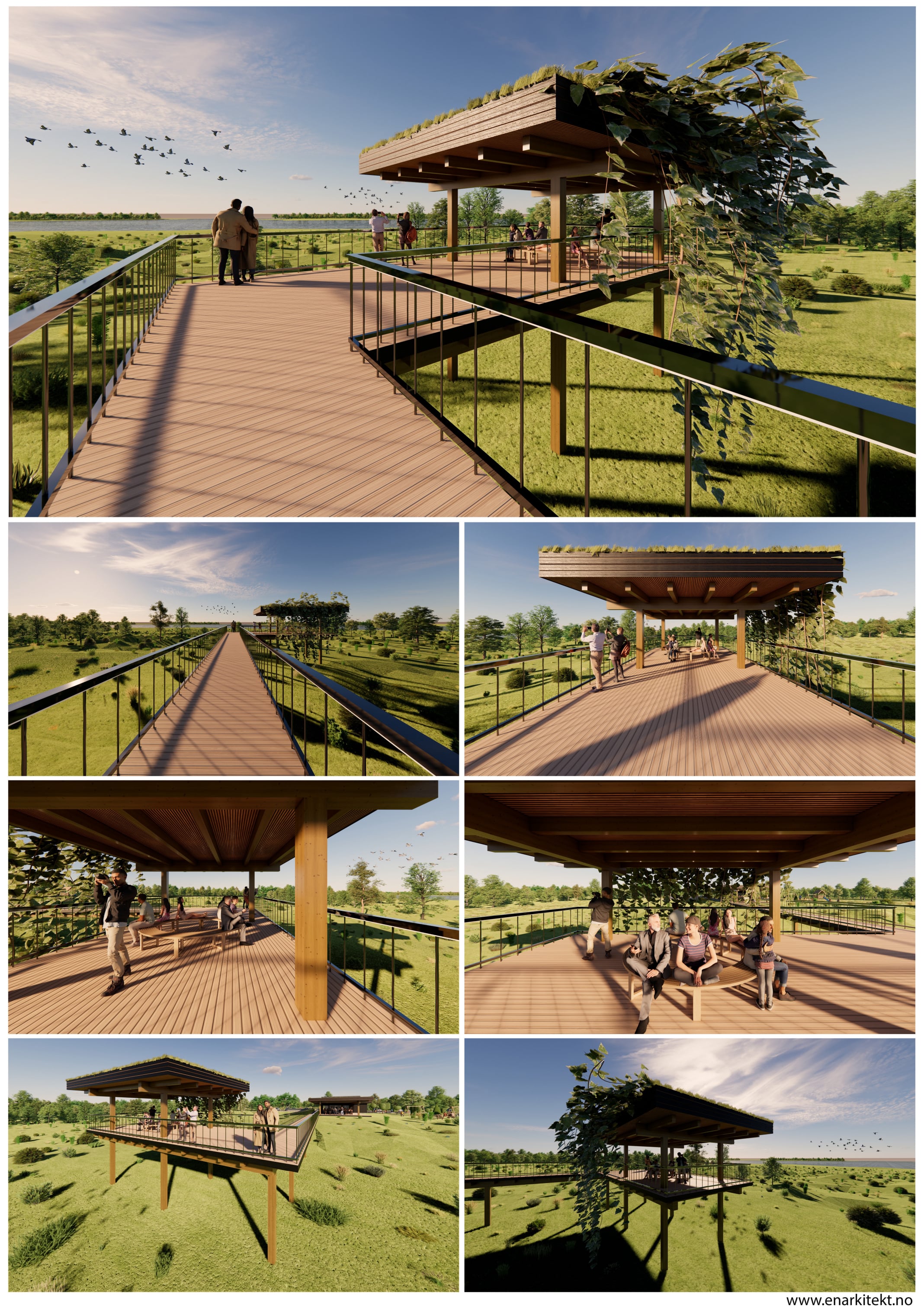 Roadside restaurant cafe restaurant observation deck day 